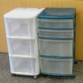 Lot of 2 Plastic Rolling Storage Drawers Lot of 2 Plastic Rolling Storage Drawers